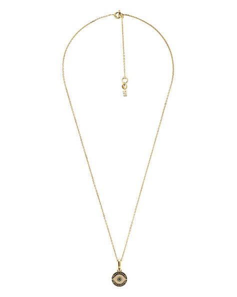 michael kors evil eye necklace|14K Rose Gold.